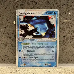 Feraligatr ex 103/115 EX Unseen Forces Pokemon Heavy Play - Image 1
