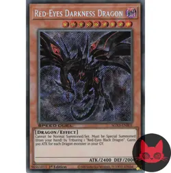 Yugioh Red-Eyes Darkness Dragon SGX3-ENB01 Secret Rare 1st Edition NM - Image 1