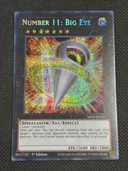YuGiOh! - Number 11: Big Eye MP25-EN133 Prismatic Secret Rare 1st Edition NM - Image 1