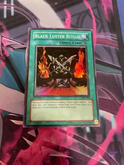 YUGIOH - BLACK LUSTER RITUAL - SUPER RARE - 1ST ED - SYE - NM - Image 1