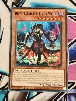 YUGIOH RA03-EN032 Diabellstar the Black Witch Super Rare 1ST EDITION - Image 1