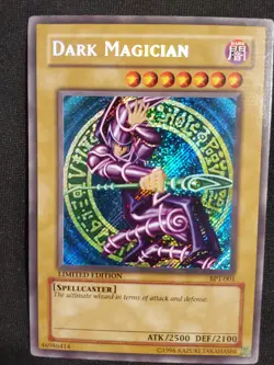 Yugioh Dark Magician BPT-001 Secret Rare LP (Pristine Front) - Image 1
