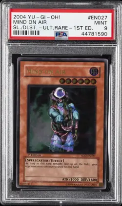 2004 YU-GI-OH! SOD-SOUL OF THE DUELIST 1ST ED-ULTIMATE RARE MIND ON AIR PSA 9 - Image 1