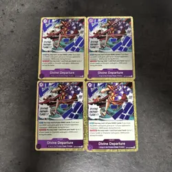 4x Playset Divine Departure R OP13-076 Carrying on His Will One Piece EN - Image 1