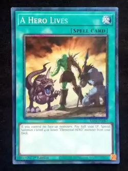 YuGiOh! A Hero Lives RA04-EN087 Collector's Rare - Near Mint - Image 1