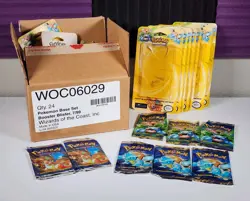 *RARE* WOTC Case Of Pokemon Unlimited Base Set Blister Packs *ALL EMPTY* - AS IS - Image 1