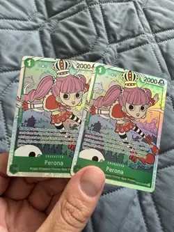 (2) Perona OP12-034 SR Legacy of the Master One Piece Card Game English - Image 1