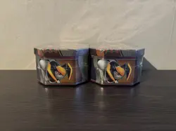 2x Pokemon TCG Paradox Destinies Gouging Fire EX Tin BRAND NEW SEALED ✅ - Image 2
