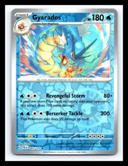 💥 Pokemon - Gyarados Scarlet & Violet Paldea Evolved 043/193 Reverse Holo Rare - Image 1