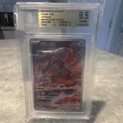 Pokemon Groudon 069/062 Sv3a Raging Surf Art Rare Holo Japanese 2023 BGS 9.5 - Image 1