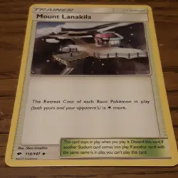 Pokemon TCG Sun & Moon Burning Shadows Trainer Mount Lanakila Stadium 118/147 - Image 1