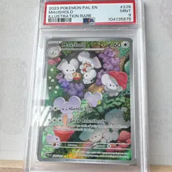 Pokemon 2023 Paldea Evolved Maushold 226/193 Illustration Rare Holo PSA 9 - Image 3