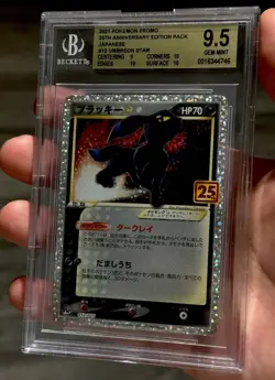 BGS 9.5 GEM MINT Gold Label Umbreon Star 25th Anniversary Promo Pokemon Japanese - Image 1