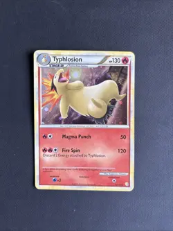 Pokemon TCG Typhlosion Heartgold & Soulsilver 32/123 Cosmo Holo Rare Exclusive - Image 1