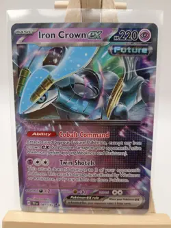 Iron Crown ex 81/162 2024 Temporal Forces Unlimited Holo Double Rare Card TCG - Image 1