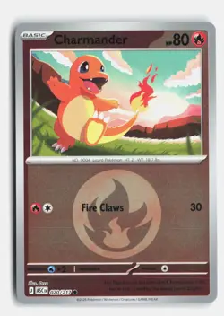 Charmander (Energy Symbol Pattern) 020/217 ME: Ascended Heroes Holo Pokemon NM - Image 1