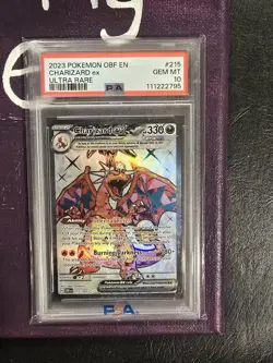 Pokemon TCG Charizard EX Obsidian Flames 215/197 PSA Gem Mint 10 - Image 3