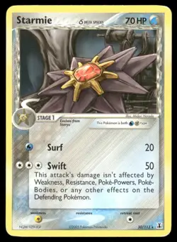 2005 Pokemon Starmie Rare Delta Species 30/113 DMG - Image 1