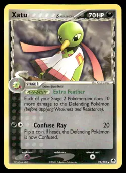 2006 Pokemon Xatu Rare Dragon Frontiers 25/101 DMG - Image 1
