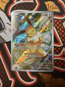 Pokemon TCG Eevee SVP Promo Scarlet & Violet 173 Sleepy Eevee Black Star NM/LP - Image 1