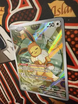Pokemon TCG Eevee SVP Promo Scarlet & Violet 173 Sleepy Eevee Black Star NM/LP - Image 2