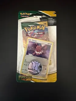 Pokemon TCG Evolving Skies Checklane Blister Pack with Eevee Promo SEALED - Image 1