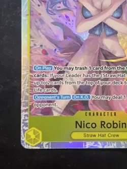 **Nico Robin EB03-055 Full Art Holo Super Rare Character Card English NM** - Image 5