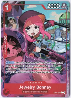 Jewelry Bonney (Alternate Art) One Piece Adventure on Kami's Island OP15-EB04 - Image 1