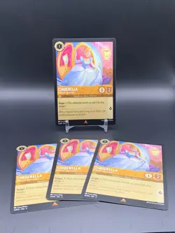 Disney Lorcana Cinderella Ballroom Sensation x4 Playset Rare Non Cold Foil - Image 1