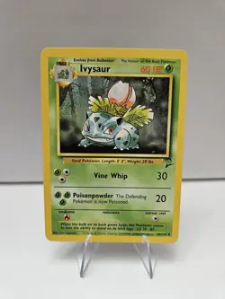 Ivysaur 44/130 Uncommon - Base Set 2 Pokemon Card Nintendo WOTC Vintage Vtg LP - Image 1