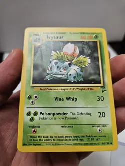 Ivysaur 44/130 Uncommon - Base Set 2 Pokemon Card Nintendo WOTC Vintage Vtg LP - Image 5