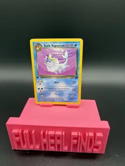 Pokemon Dark Vaporeon TCG 1st Edition Uncommon Card 45/82 - MP Condition - Image 1