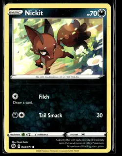 Pokemon Nickit 046/073 Champions Path Non Holo Common 5 Card Lot - Image 1