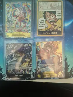One Piece Monkey D. Luffy SEC Op15 Card Lot - Image 1