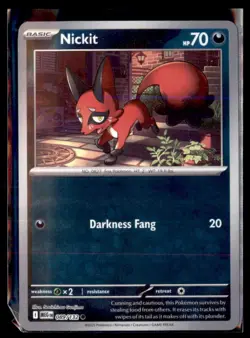 Pokemon Nickit ME01: Mega Evolution 089/132 Reverse Holo 3 Card Lot - Image 1