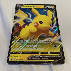 Pikachu V - SWSH061 - Pokemon Oversized Jumbo Promo Card NM - Image 1