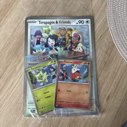 Pokemon Terapagos, Sprigatito & Fuecoco Horizons Promo Card Bundle - Sealed - Image 1