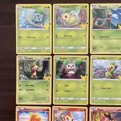 McDonald’s Pokemon 25th Anniversary Set Complete NON-HOLO 25/25 Pikachu NM Cards - Image 2