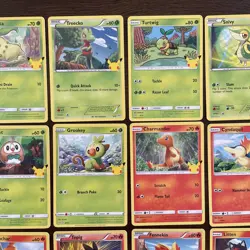 McDonald’s Pokemon 25th Anniversary Set Complete NON-HOLO 25/25 Pikachu NM Cards - Image 3