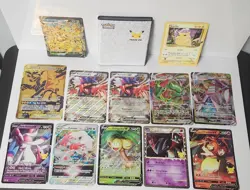 Pokemon TCG Jumbo Oversized Card Binder Lot 12 Cards Pikachu Charizard Plus More - Image 2