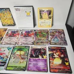 Pokemon TCG Jumbo Oversized Card Binder Lot 12 Cards Pikachu Charizard Plus More - Image 4