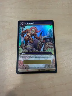 World of Warcraft TCG - Owned! - Loot Card - Unscratched - Near Mint - Image 1