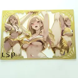 Marin Kitagawa Gold Metal Card LSP Goddess Story Waifu #186/200 Anime - Image 1