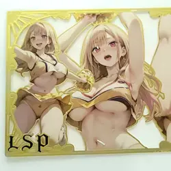Marin Kitagawa Gold Metal Card LSP Goddess Story Waifu #186/200 Anime - Image 2