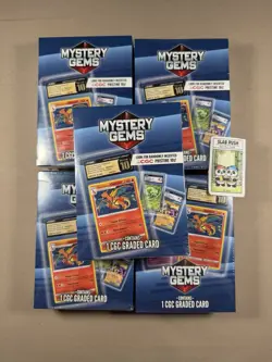Pokemon Mystery Gems Contains 1 CGC Graded Card 2026 MJ Holding -Sealed Lot 5 - Image 1