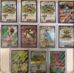 Pokemon EX Ultra Rare Paldea Evolved 10 Card Lot Holo Ogerpon Sandy Shocks - Image 1