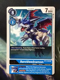 DIGIMON Card Game AeroVeedramon BT2-028 R Single Card LP - Image 1