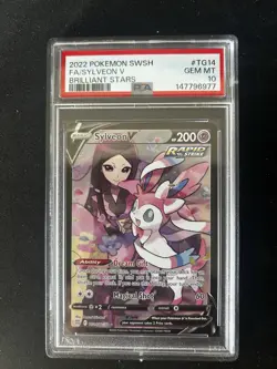 2021 Pokemon TCG Sylveon V TG14/TG30 SWSH09 Brilliant Stars Full Art Holo PSA 10 - Image 1