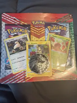 Pokemon TCG: Snorlax, Morpeko & Applin Cards with 2 Booster Packs & Coin 820650809842 - Image 1