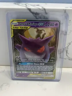 Pokemon TCG Gengar & Mimikyu GX Holo Ultra Rare Card 53/181 - Image 1